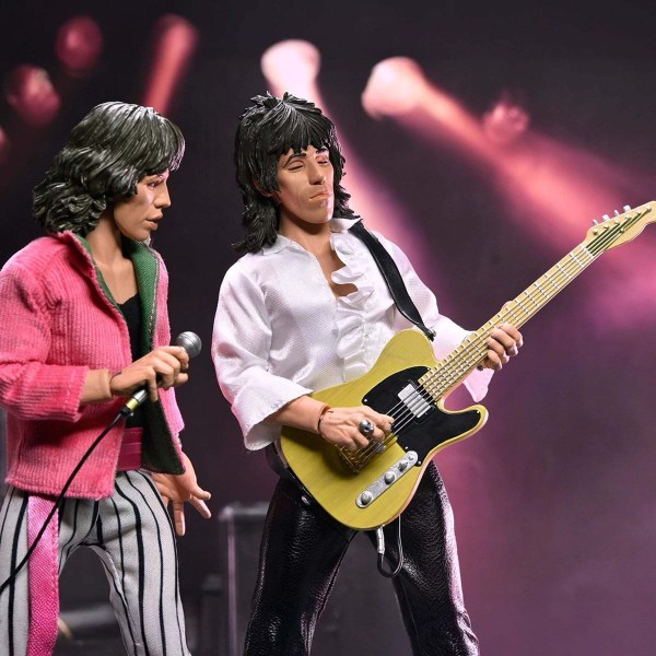 THE ROLLING STONES - FIGURA DE ACCIÓN DE 8” VESTIDA - FIGURA DE KEITH RICHARDS (1975)
