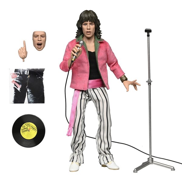 THE ROLLING STONES - FIGURA DE ACCIÓN DE 8” VESTIDA – FIGURA DE MICK JAGGER (1975)