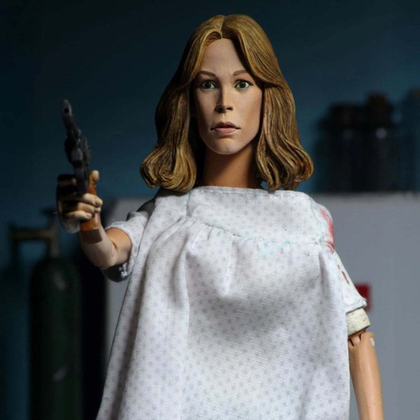 HALLOWEEN 2 (1981) FIGURA DE ACCIÓN DE 8” CON ROPA - DR. LOOMIS Y LAURIE STRODE