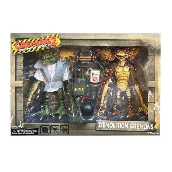 GREMLINS 2 - LA NUEVA GENERACIÓN FIGURA DE ACCIÓN A ESCALA DE 7” - PAQUETE DE 2 GREMLINS DE DEMOLICIÓN