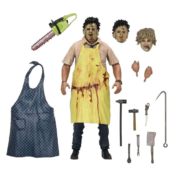 LA MATANZA DE TEXAS - FIGURA DE ACCIÓN A ESCALA DE 7" - 50 ANIVERSARIO ULTIMATE LEATHERFACE