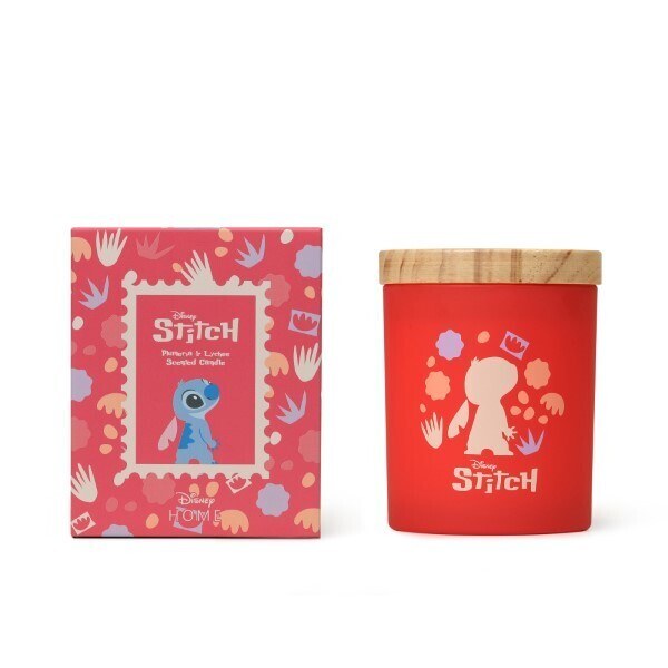 Vela de madera Stitch de lichi y plumeria - Disney Lilo & Stitch