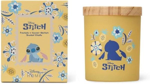 Vela de madera Stitch piña y flor de coco - Disney Lilo & Stitch