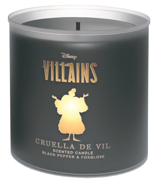 CRUELLA DISNEY BOUGIE VERRE PIMIENTA NEGRA Y DEDALERA