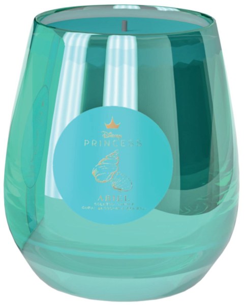 Vela de cristal Disney Ariel con flor de coral y sal marina