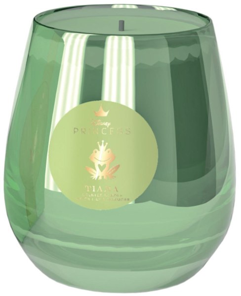 Vela de cristal Tiana de Disney con nenúfar y musgo de roble