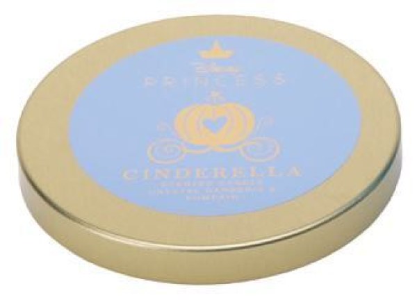Vela de cristal con tapa de Cenicienta Disney , Gardenia y Calabaza