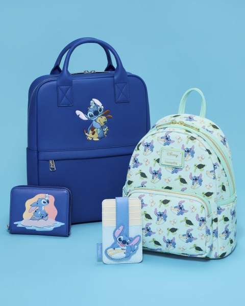 PORTATARJETAS MINIMALISTA DE VERANO STITCH - DISNEY LOUNGEFLY LILO & STITCH