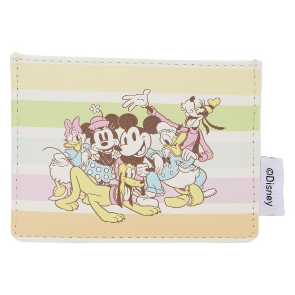 PORTATARJETAS RAYAS ARCOÍRIS MICKEY Y AMIGOS - DISNEY LOUNGEFLY
