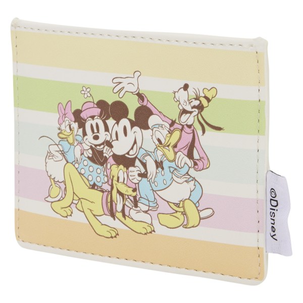 PORTATARJETAS RAYAS ARCOÍRIS MICKEY Y AMIGOS - DISNEY LOUNGEFLY