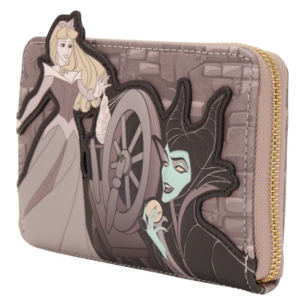 CARTERA AURORA Y MALÉFICA RUEDA GIRATORIA - DISNEY LOUNGEFLY LA BELLA DURMIENTE