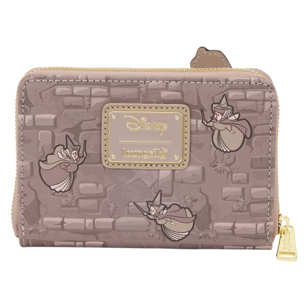 CARTERA AURORA Y MALÉFICA RUEDA GIRATORIA - DISNEY LOUNGEFLY LA BELLA DURMIENTE