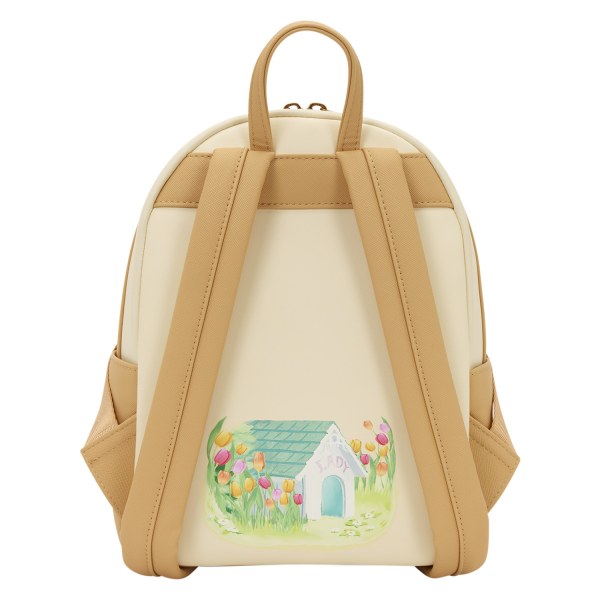 MINI MOCHILA LADY PASTEL TULIPÁN - DISNEY LOUNGEFLY LA DAMA Y EL VAGABUNDO