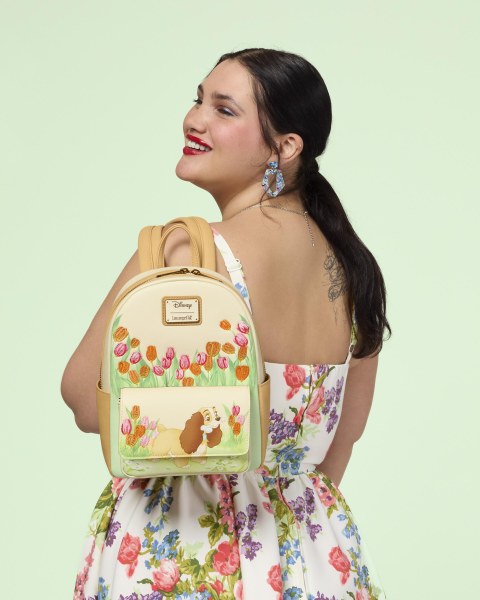 MINI MOCHILA LADY PASTEL TULIPÁN - DISNEY LOUNGEFLY LA DAMA Y EL VAGABUNDO