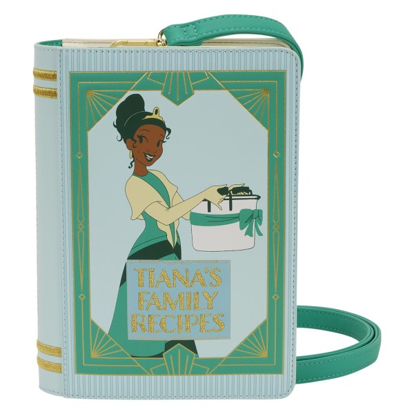 BOLSO BANDOLERA LIBRO DE RECETAS TIANA - DISNEY LOUNGEFLY LA PRINCESA Y EL SAPO