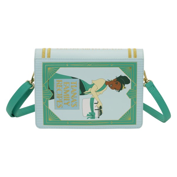 BOLSO BANDOLERA LIBRO DE RECETAS TIANA - DISNEY LOUNGEFLY LA PRINCESA Y EL SAPO