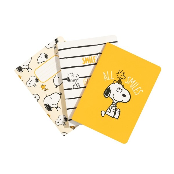 PAQUETE DE 3 CUADERNOS A6 DÍAS DE PEREZA - PEANUTS