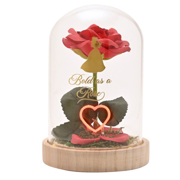 Campana de cristal decorativa luminosa Bella - Disney Pastel Princess