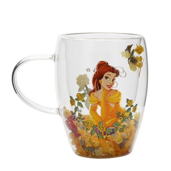 Taza de cristal floral Bella - Disney Pastel Princess