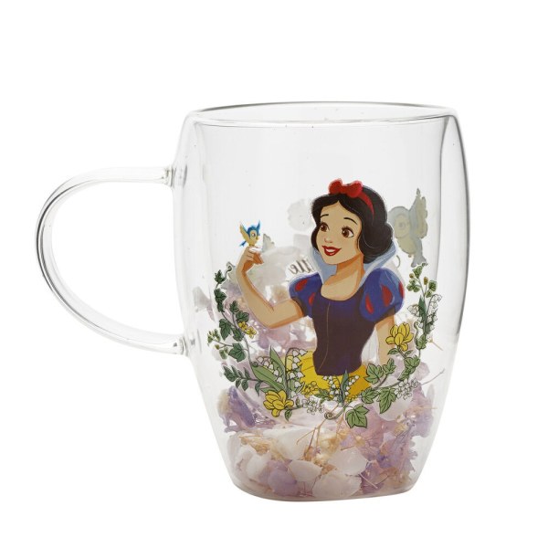 Taza de cristal con diseño floral Blanca Nieves - Disney Pastel Princess