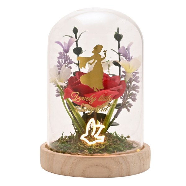 Campana de cristal decorativa e iluminada Blanca Nieves - Disney Pastel Princess