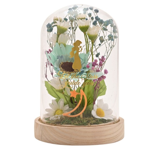 Campana de cristal decorativa iluminada Jasmine - Disney Pastel Princess