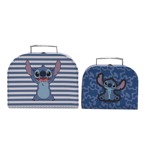 Set de 2 maletas de almacenamiento Stitch - Disney