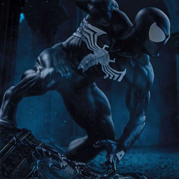 Art Scale Hombre Araña Disfraz negro 20 cm - Iron Studios Marvel