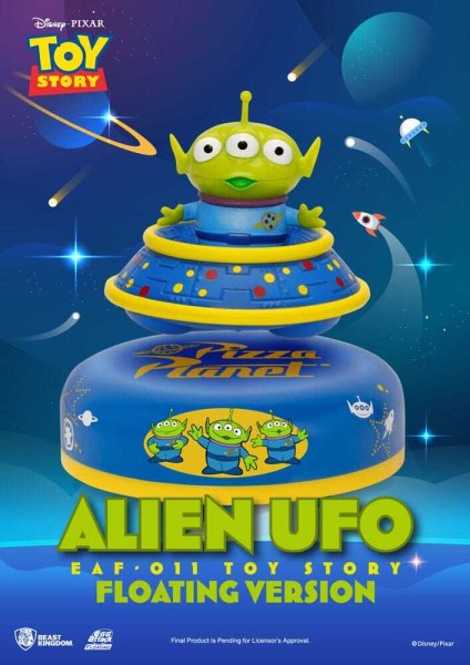 Diorama de Toy Story : OVNI alienígena con ataque de huevo flotante, versión 6 cm