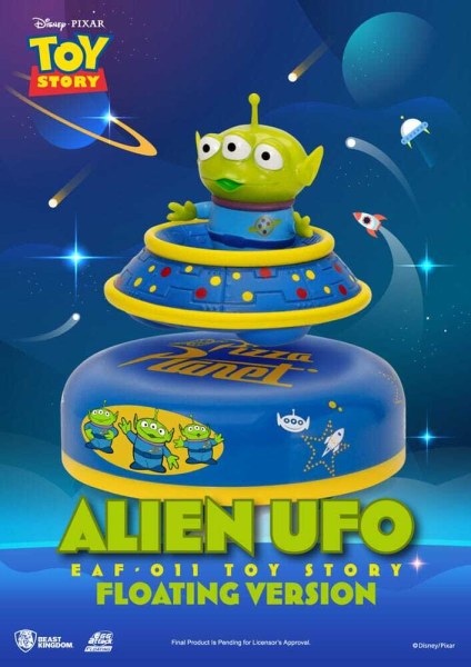 Diorama de Toy Story : OVNI alienígena con ataque de huevo flotante, versión 6 cm