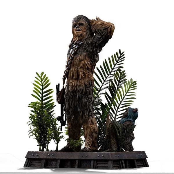 Art Scale Chewbacca y Tokkat 22cm - Iron Studios Star Wars Episodio VI