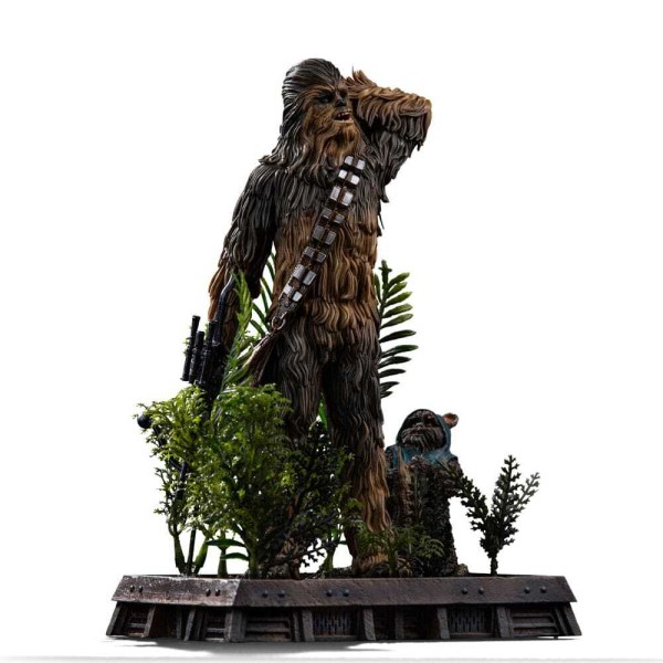 Art Scale Chewbacca y Tokkat 22cm - Iron Studios Star Wars Episodio VI