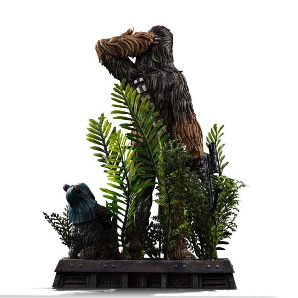 Art Scale Chewbacca y Tokkat 22cm - Iron Studios Star Wars Episodio VI