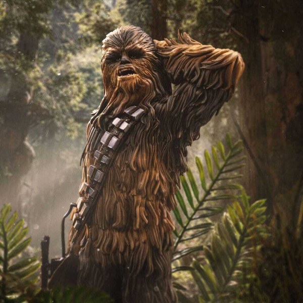 Art Scale Chewbacca y Tokkat 22cm - Iron Studios Star Wars Episodio VI