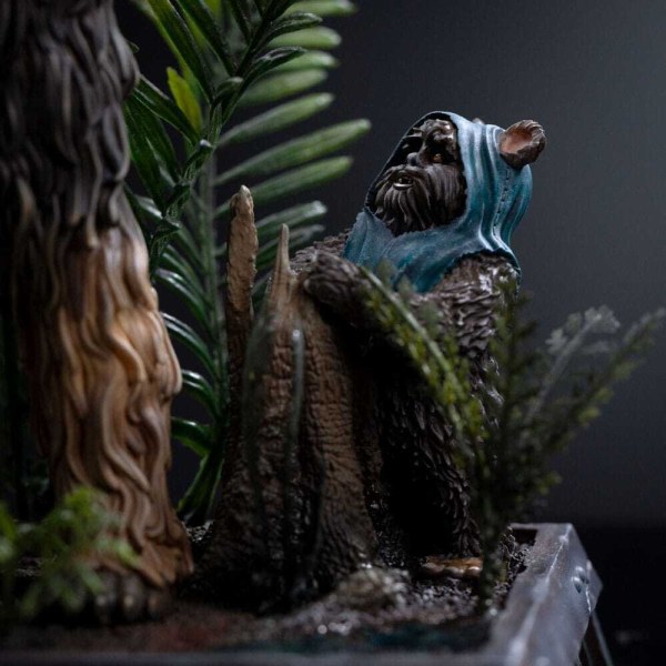 Art Scale Chewbacca y Tokkat 22cm - Iron Studios Star Wars Episodio VI
