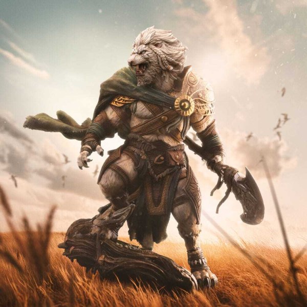Art Scale Ajani Goldmane (26 cm) - Iron Studios Magic: The Gathering