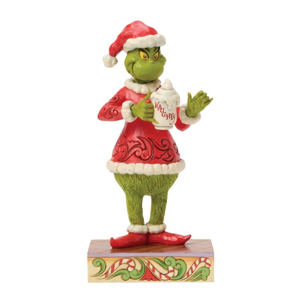 El Grinch con chocolate caliente - JIM SHORE GRINCH