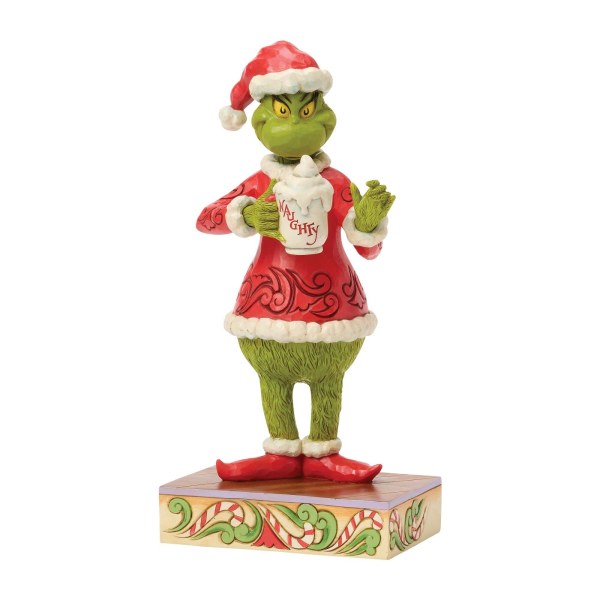 El Grinch con chocolate caliente - JIM SHORE GRINCH