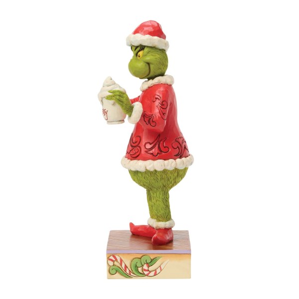 El Grinch con chocolate caliente - JIM SHORE GRINCH