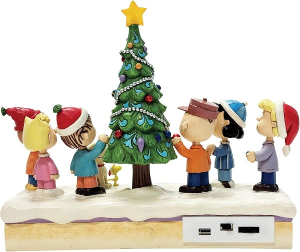 O Árbol de Navidad : Figura musical Navidad LED Charlie Brown y Amigos - Peanuts
