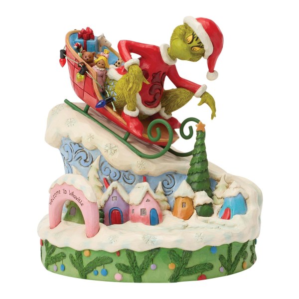 El Grinch en un trineo - JIM SHORE GRINCH