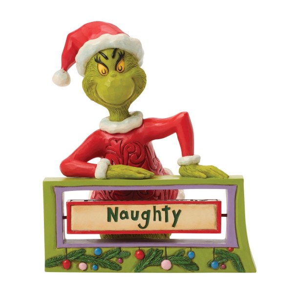 Letrero giratorio del Grinch - JIM SHORE GRINCH