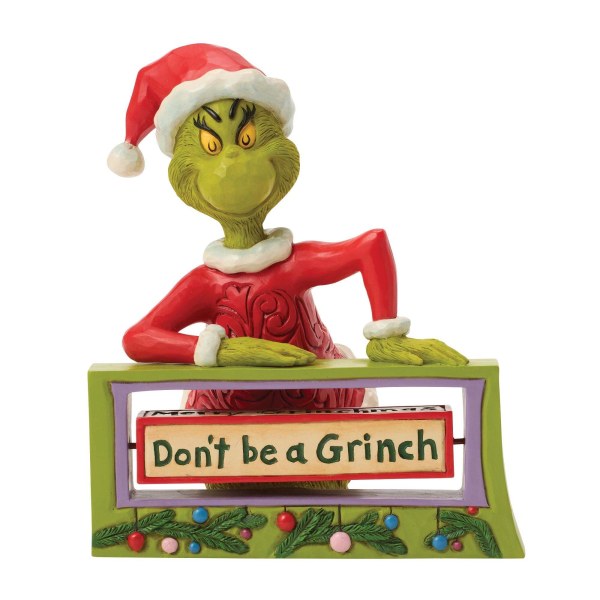 Letrero giratorio del Grinch - JIM SHORE GRINCH