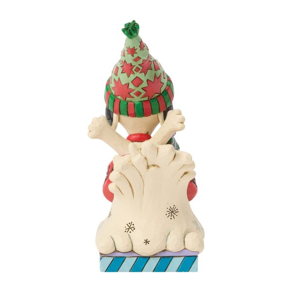 SNOOPY Y WOODSTOCK TRINEO CON RECIPIENTE PARA PERROS - PEANUTS