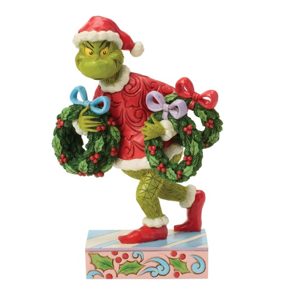 El Grinch robando coronas - JIM SHORE GRINCH