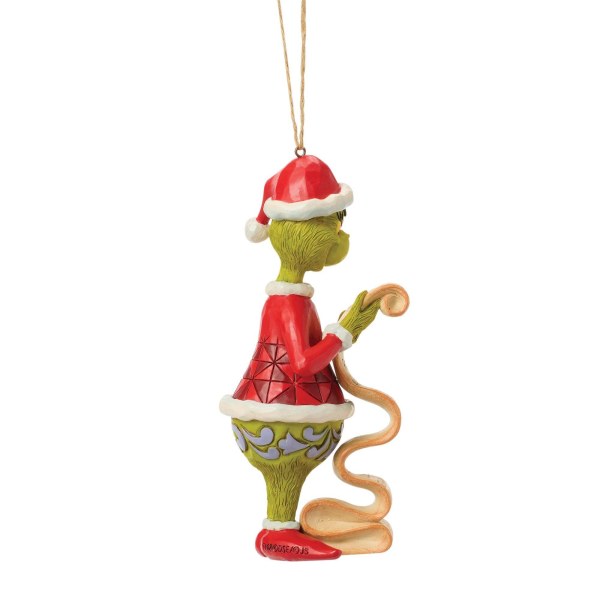 Adorno colgante con la lista del Grinch - JIM SHORE GRINCH