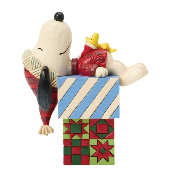 SNOOPY Y WOODSTOCK SIESTA EN LOS REGALOS - PEANUTS