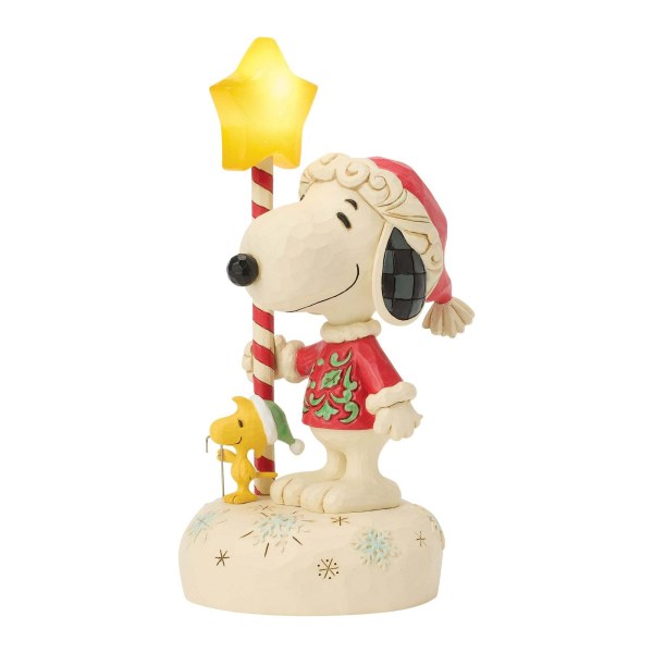 SNOOPY CON PERSONAJE DE ESTRELLA ILUMINADO - PEANUTS