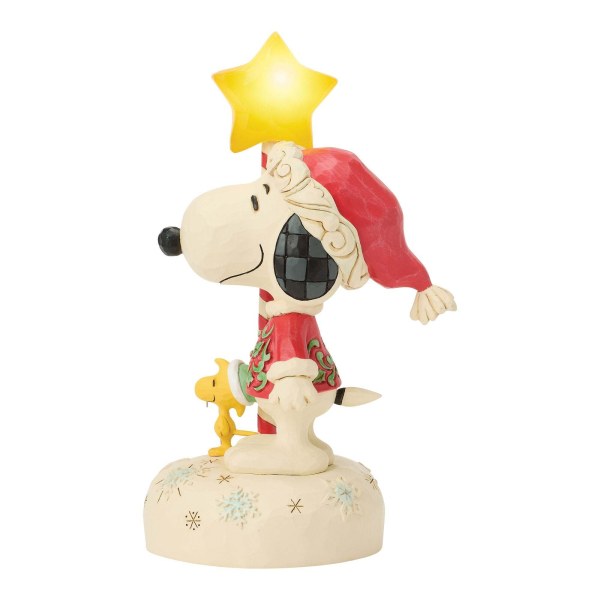 SNOOPY CON PERSONAJE DE ESTRELLA ILUMINADO - PEANUTS