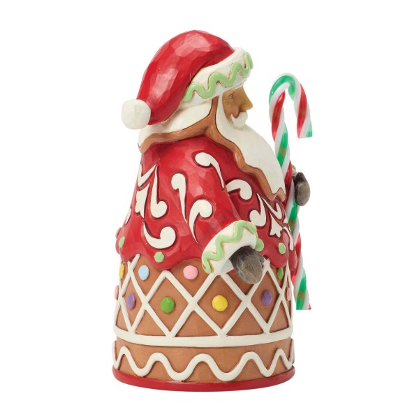 Papá Noel de jengibre con bastón de caramelo (tamaño pinta) - Heartwood Creek